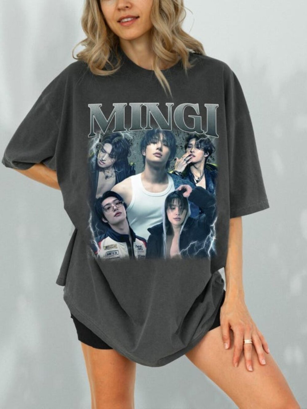 Mingi Ateez T-Shirt, Bootleg Style Kpop Tee